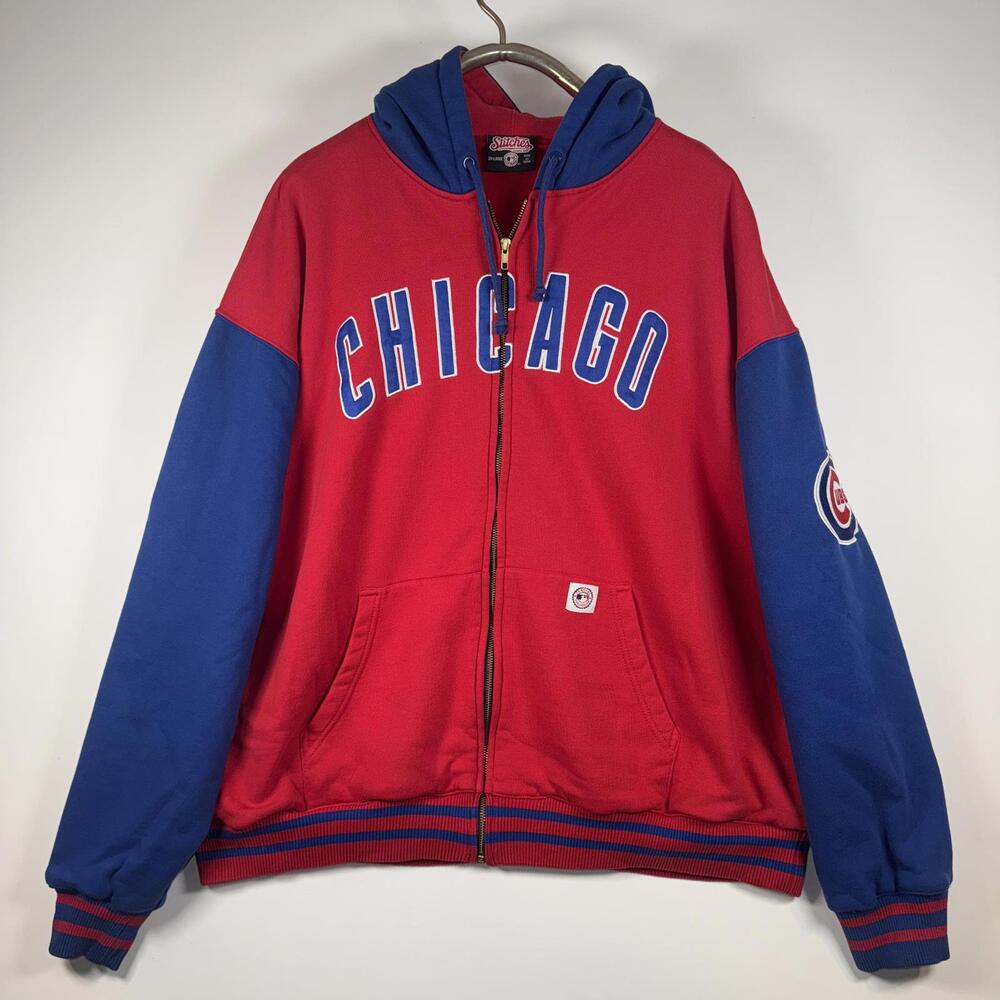 Stitches Chicago Cubs Zip Up Hoodie 2XL